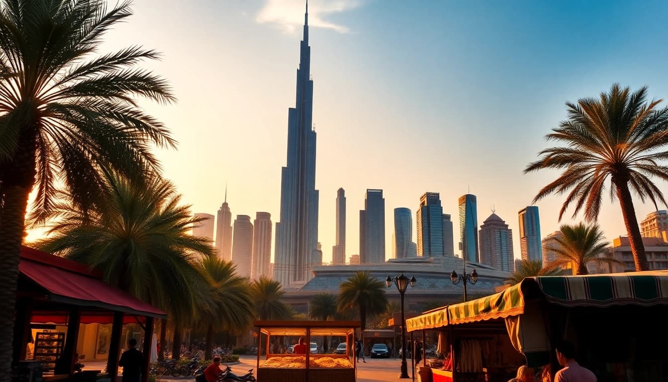 Experience breathtaking views of iconic Dubai skyscrapers while planning your Travel to Dubai adventure.