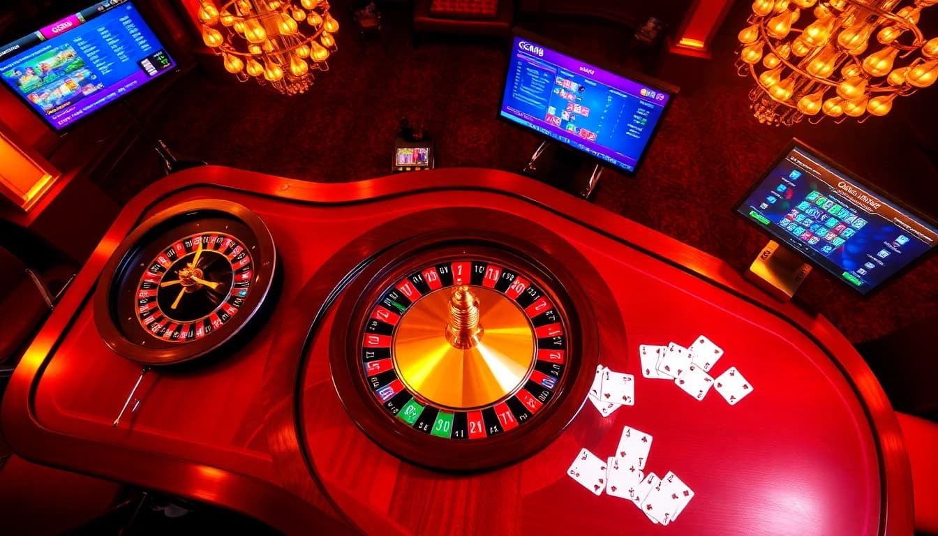 Experience the thrilling atmosphere of trang chủ GG88 with vibrant casino visuals and engaging gaming interfaces.