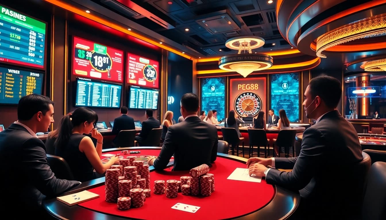 Players engaging in dynamic sports betting at Thể Thao PG88's vibrant sportsbook interface.