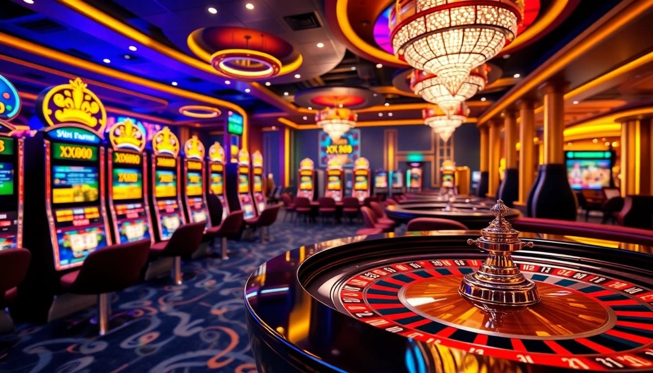 Experience thrilling gameplay at XX88 online casino featuring vibrant slots and roulette.