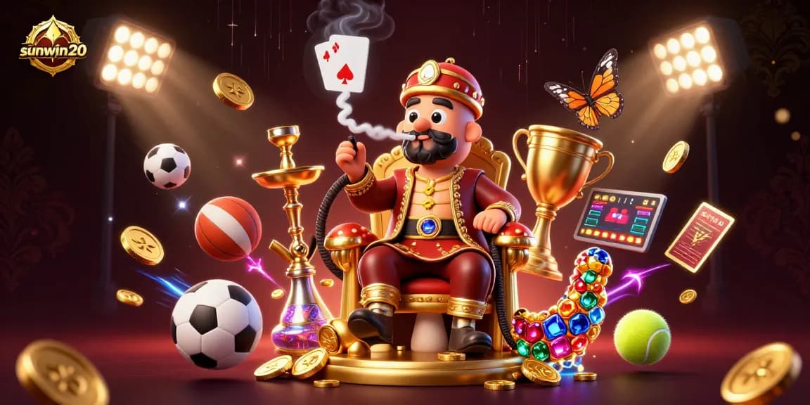 Experience thrilling gameplay with sunwin20's vibrant 3D animation of casino fun.