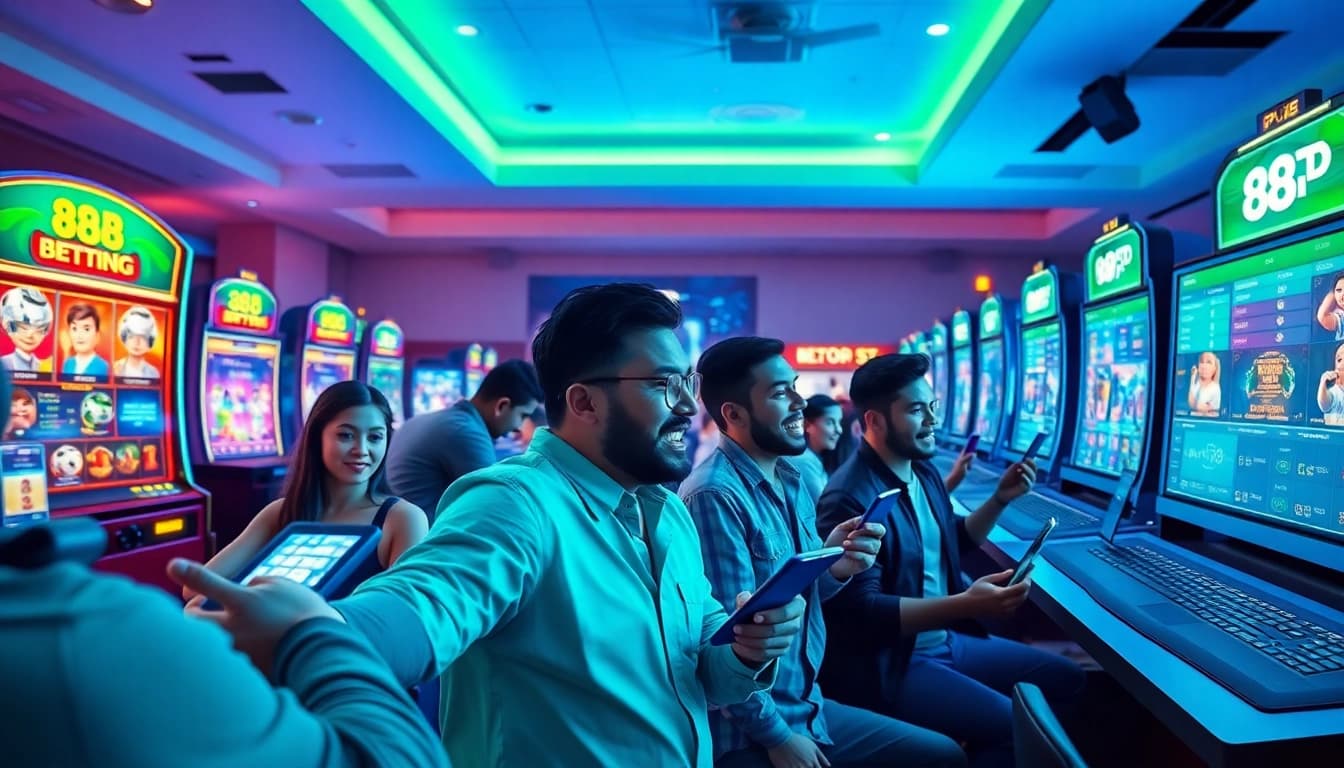 Engaging online betting experience at 888b.bet with diverse game options and exciting atmosphere.