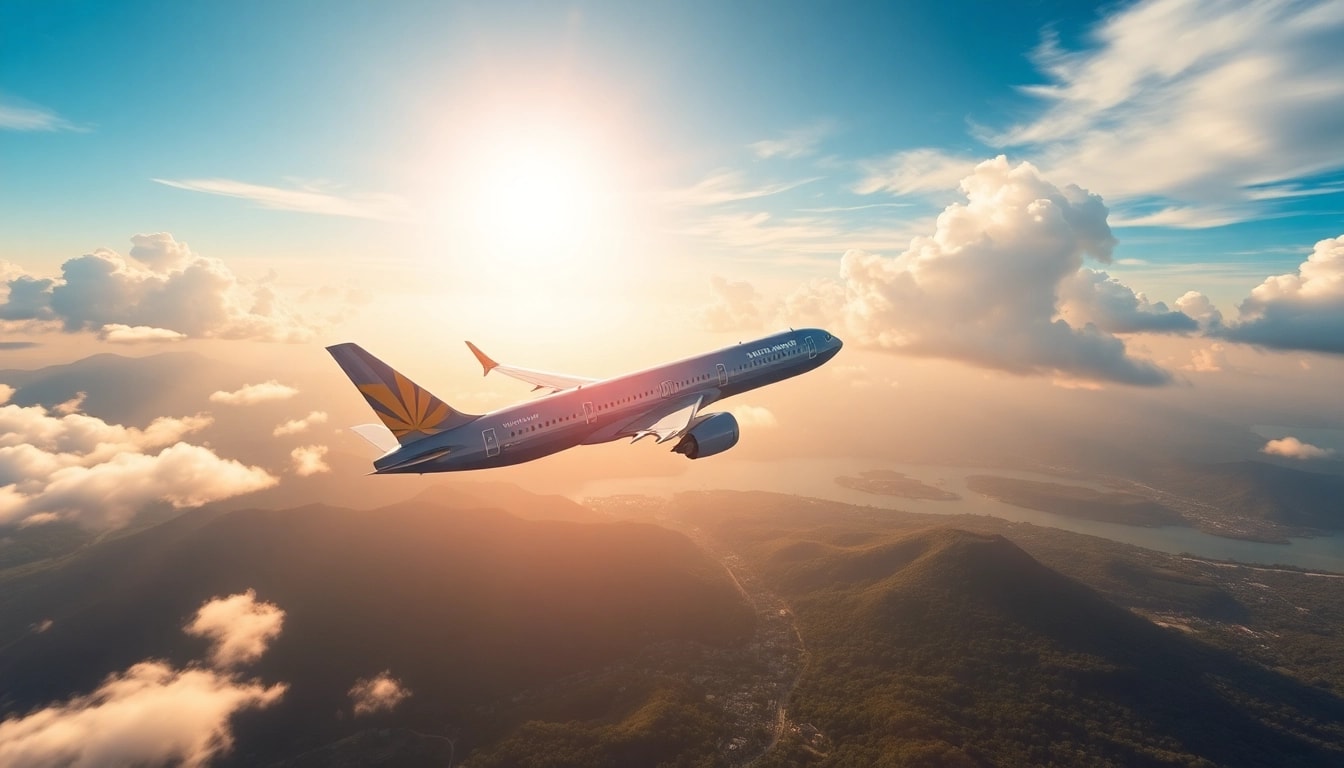 VN168 flight from Da Nang to Hanoi showcasing beautiful landscapes and adventure.
