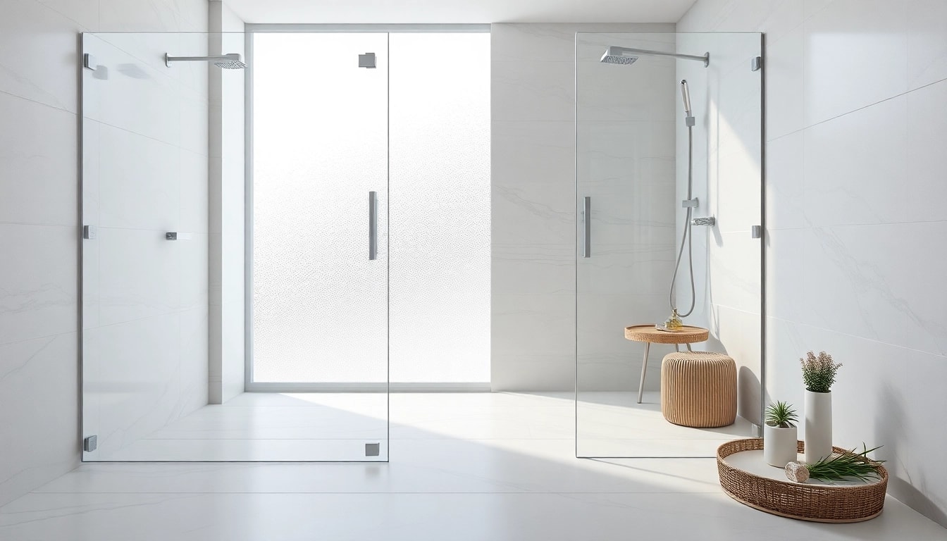 Revitalize your bathroom with a stylish wet room shower featuring elegant glass panels.