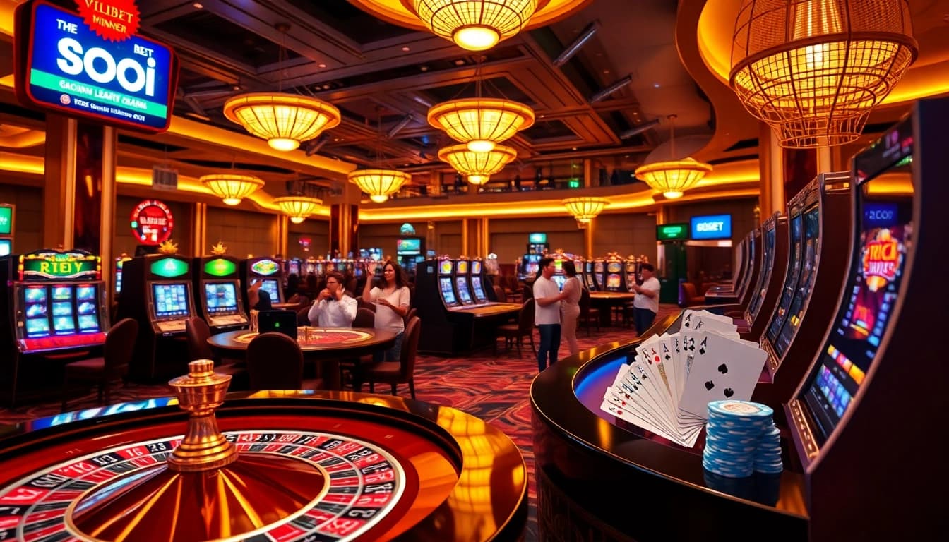 Experience high-stakes gaming at SOIBET with a vibrant casino atmosphere full of excitement.