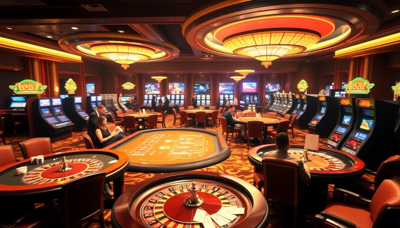 Experience high-stakes gaming at the b52 club with vibrant casino tables and exciting gameplay.