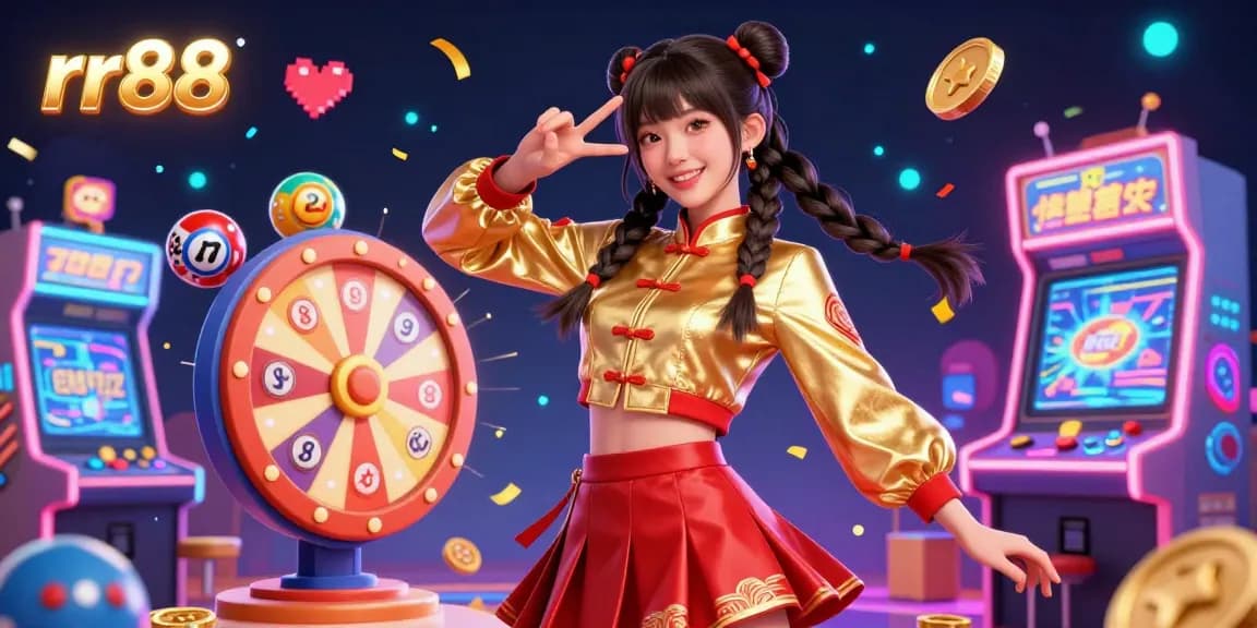 Experience exciting plays at rr88 with dynamic lottery balls, prize wheel, and engaging game elements.