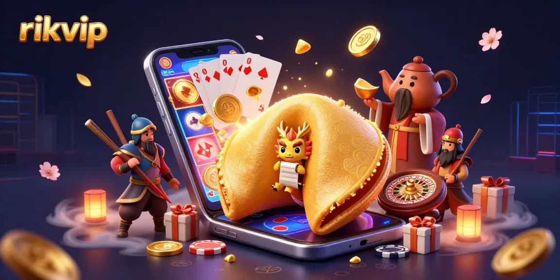 Engage with the rikvip slots and fortune gaming scene featuring dynamic characters and vibrant graphics.