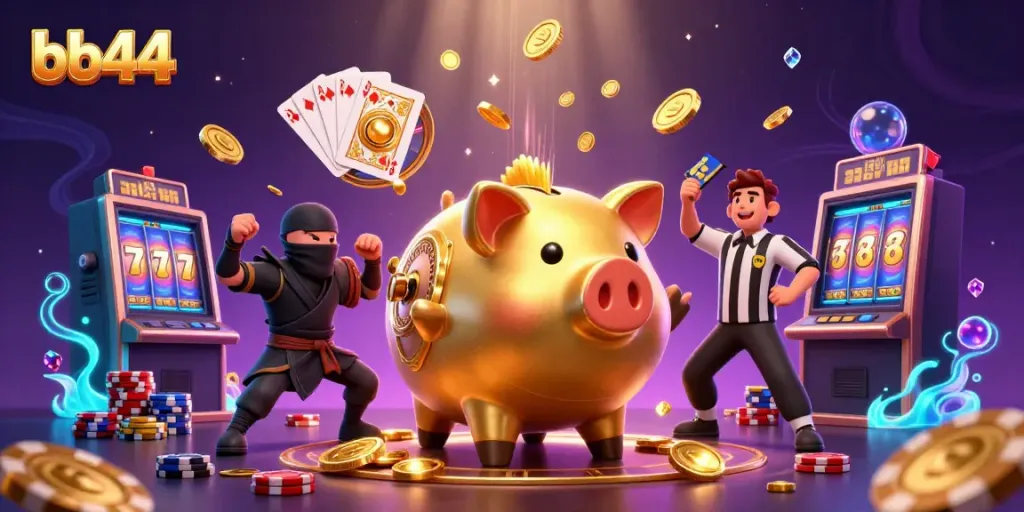 Experience winning strategies with bb44 at a vibrant casino scene full of energy and excitement.