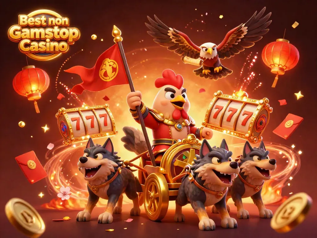 Experience the excitement at the Best non Gamstop Casino with vibrant 3D characters and captivating gaming elements.