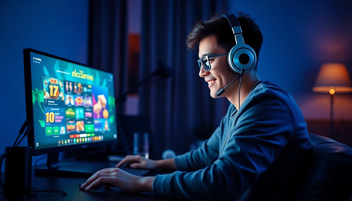 Exciting online gaming setup with vibrant graphics from http://hm88.blue/.