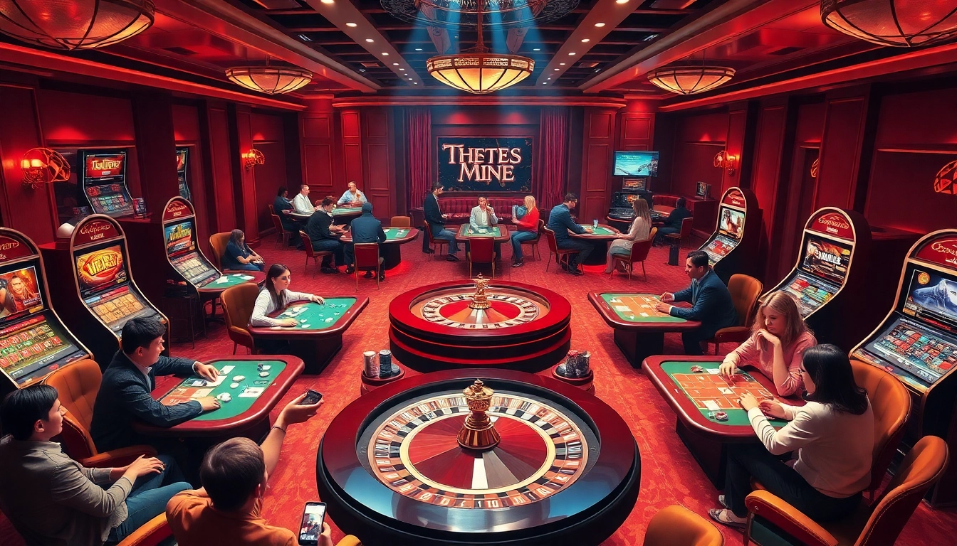 Players celebrate victories at https://king88b.us.com/ casino tables, enjoying card games and slots.
