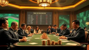 Experience the dynamic world of nhận định kèo nhà cái at a luxurious sports betting table.