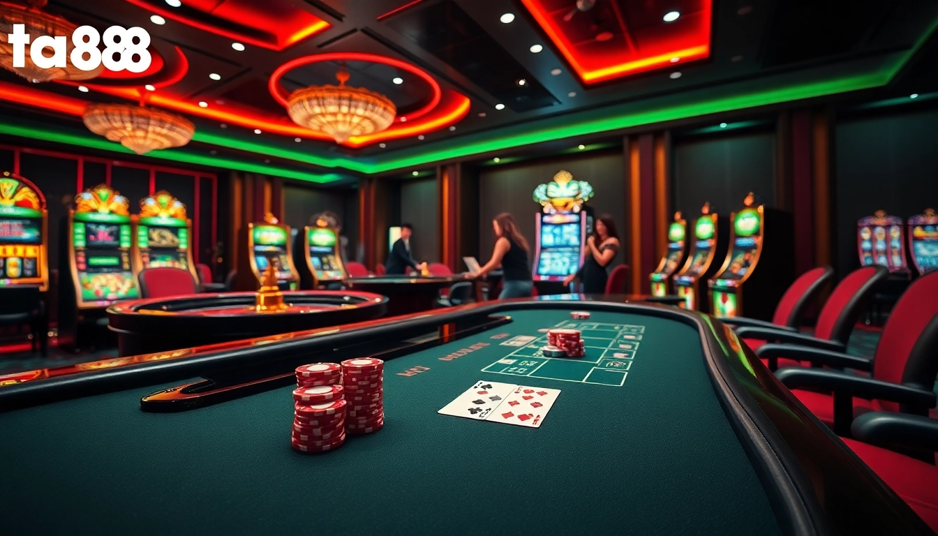 Engage with the ta88 app for seamless online gambling experiences at luxurious casino tables.