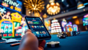 Explore the dynamic betting experience at winvn88.live with vibrant casino graphics.