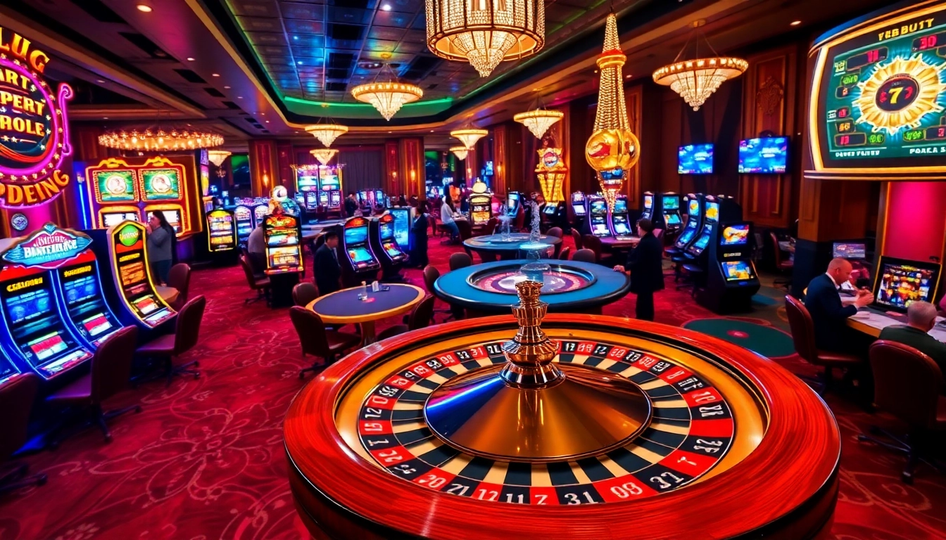 Experience the thrill of gambling at https://vswin.ae.org/ with vibrant casino tables and an engaging roulette wheel.