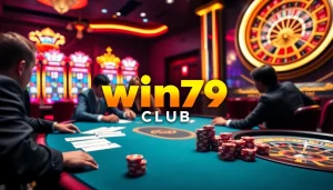 Experience the thrill of the win79 club with engaging poker gameplay at a luxurious casino.