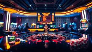Experience the excitement at nhà cái mm88 while placing bets at a glamorous casino table.