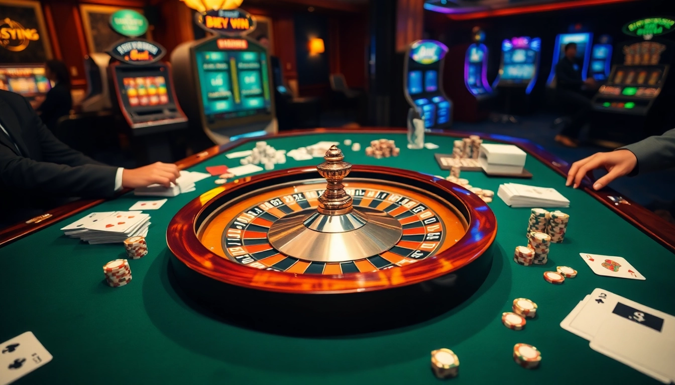 Engage in premium gaming at hay.win with vibrant casino scenes featuring cards, roulette, and excitement.