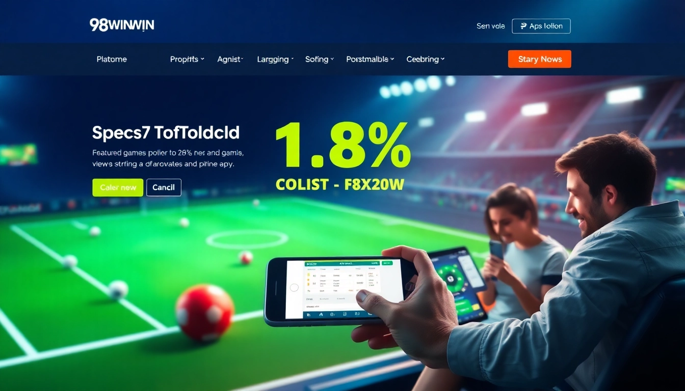 Explore the innovative betting experience at 98winwin.live with a striking online platform showcasing sports betting and user promotions.