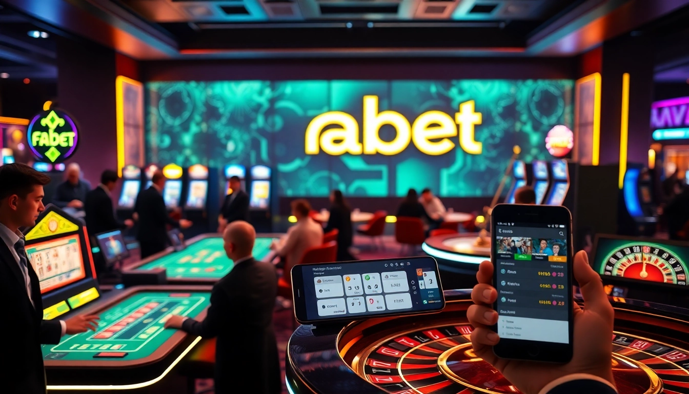 Experience the thrill of Fabet with a vibrant online casino atmosphere.