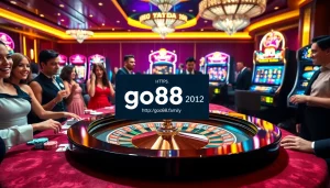 Experience live gaming excitement at https://go88.family/ with players enjoying roulette and slot machines.