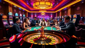 Experience the thrill of gambling with Vipwin at a luxurious poker table, vibrant and full of excitement.