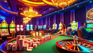 Experience thrilling gameplay with https://rr9999.net/ showcasing vibrant casino elements and engaged players.